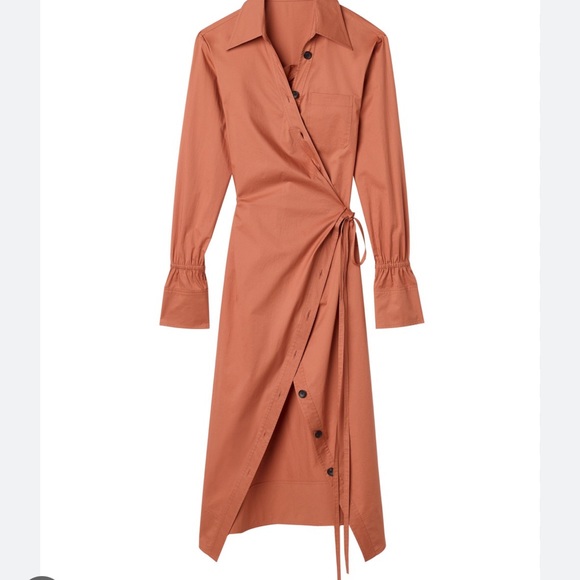 A.L.C. Calvin midi wrap dress - Picture 2 of 5